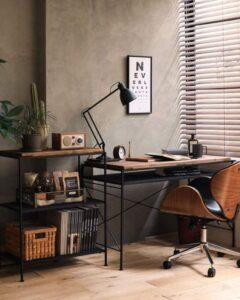 Metal Home Office Desk with Shelve -WAME