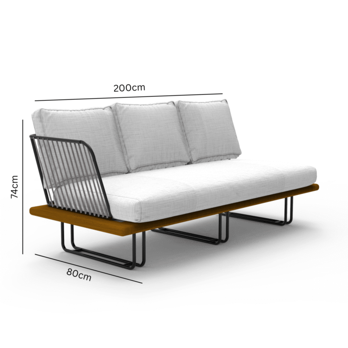 Isolabella_Sofa-200cm Isola Bella - الصورة 6
