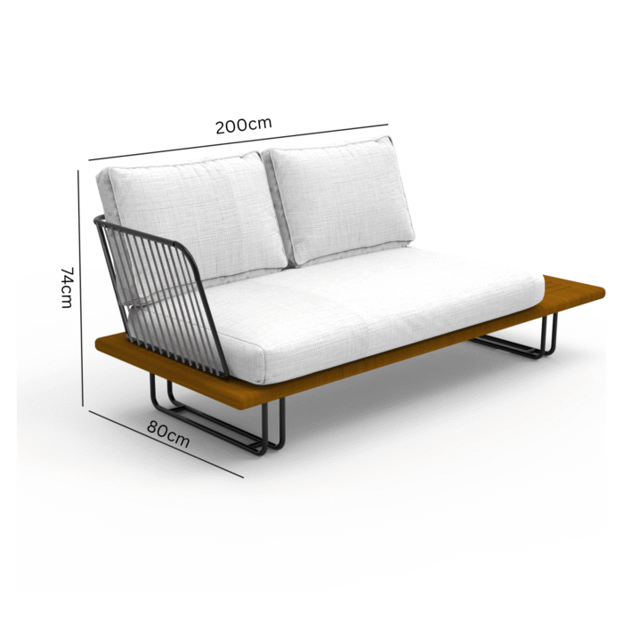 Isolabella_Sofa With Side-200cm Isola Bella - الصورة 8