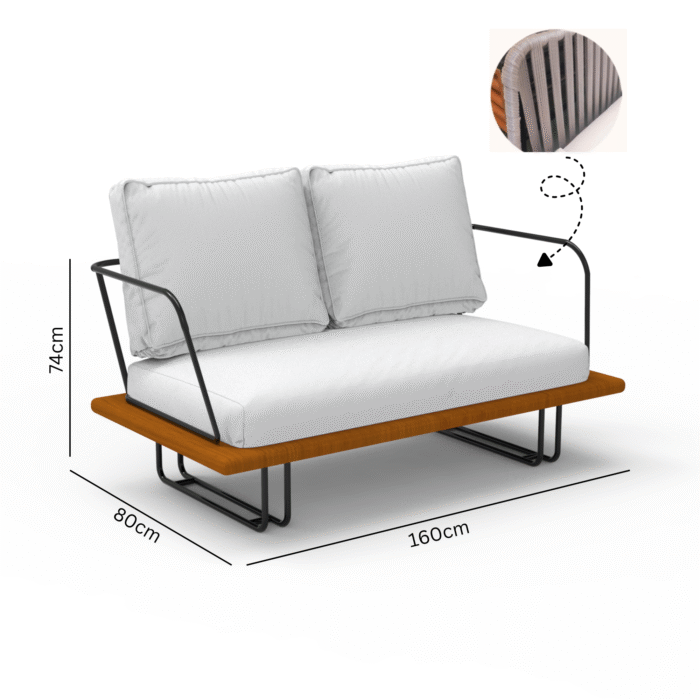 Isolabella_Sofa _160cm Isola Bella - الصورة 9