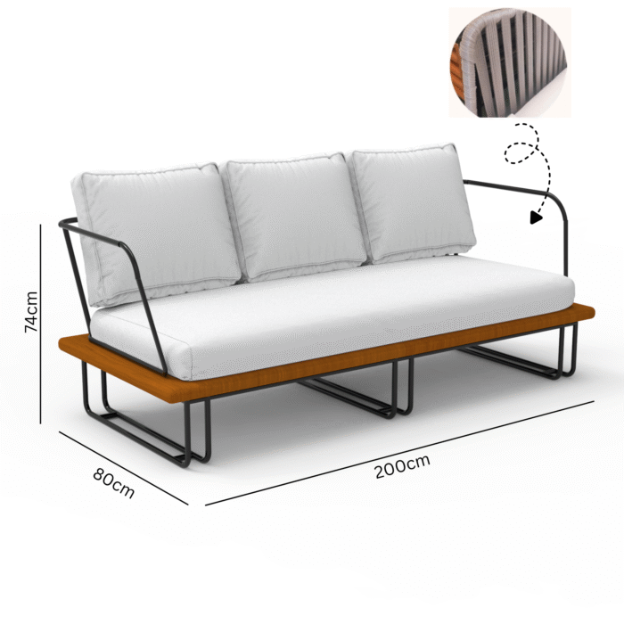 Isolabella_Sofa_200cm Isola Bella - الصورة 7
